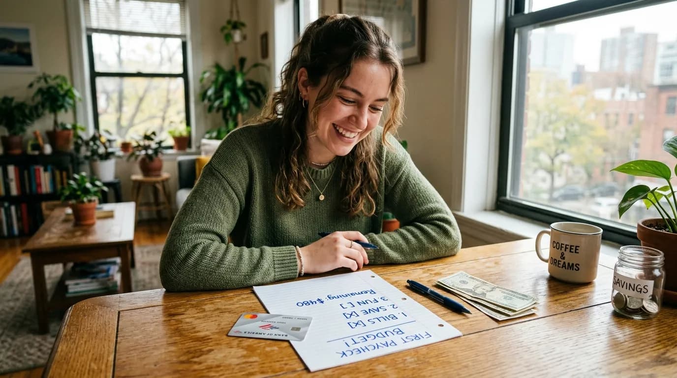 First Paycheck Checklist: Bills, Savings, and Fun Money