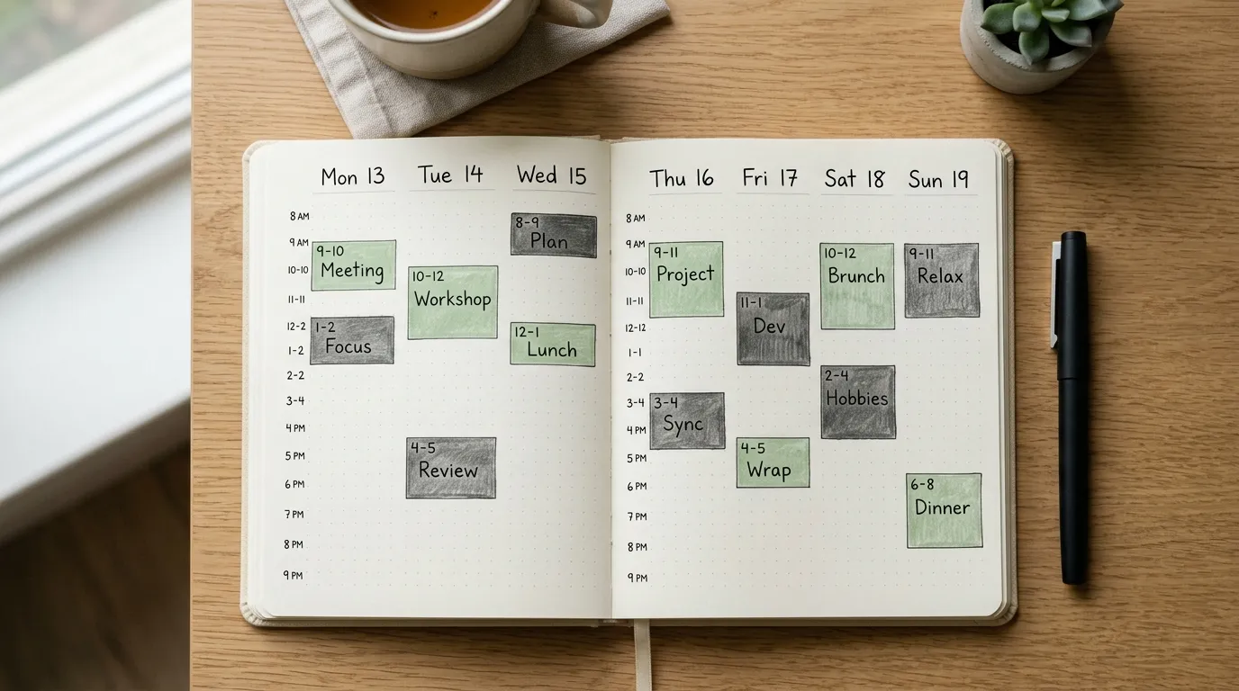 Time Blocking for Beginners: A One-Week Plan